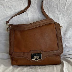 Cole Haan Vintage cognac leather chain link purse